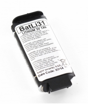 Pile Daitem Batli31 d'origine 3V 1Ah Lithium pour alarme