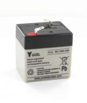 Batterie Plomb 6V 1Ah Yuasa (51X42X55) (Y16) 