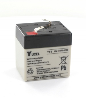 Batterie Plomb Yuasa 6V 1Ah Y1-6