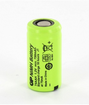 Accu NiMh 2/3AA 1.2V 0.75Ah 75AAH Accu NiMh 2/3AA 1.2V 0.75Ah 75AAH