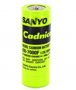 Sanyo 1.2V battery 7 Ah NiCd KR-14qf Sanyo 1.2V battery 7 Ah NiCd KR-14qf