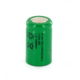 Yuasa battery 1/2AA 1.2V 500mAh NiMh 1/2AA-500