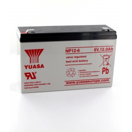 Plomo batería Yuasa 6V 12Ah NP12-6