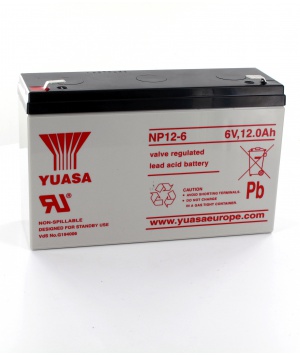 piombo la batteria Yuasa 6V 12Ah NP12-6