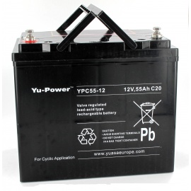 BATTERIE PLOMB 12V 55AH YPC55-12 YUCEL YUASA