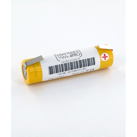 Batterie 2.4V 1.6Ah NiCd 2 VTCs 1600 Baton