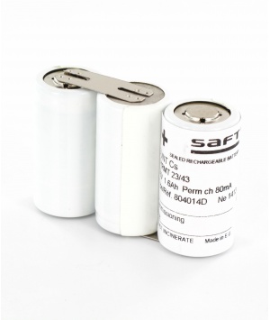 Saft batteria 3.6 v 1.6Ah 3VNT Cs 804014 blocchi autonomi d'illuminazione di sicurezza