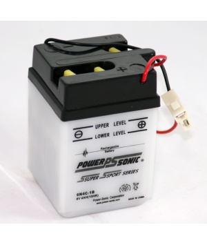 Battery lead motorcycle 6V 4Ah 6N4C - 1 B Battery lead motorcycle 6V 4Ah 6N4C - 1 B