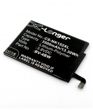1 di batteria Li - Po per NOKIA Lumia 1320, 1520, BV - 4BW