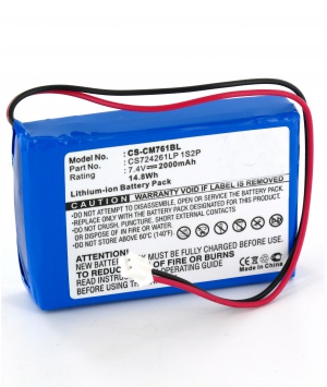 Batterie Li-po 7.4V 2Ah pour Olympia CM75, CM760, CM761 ...