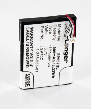 Batterie Li-ion 3.7V 900mAh Sony PSP E1000, PSP E1008, PSP E1002 . (SPO07SL) (SP007SL)