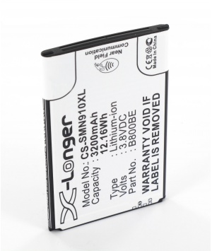 Batterie Li-ion 3.8V 3.2Ah pour Samsung SM-N900, SM-N9005, Galaxy Note 3 ... (B800BU)