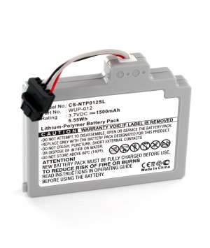 Batterie Li-po 3.7V 1.5Ah pour Nintendo Wii U, Wii U GamePad, WUP-010 (NTP012SL)