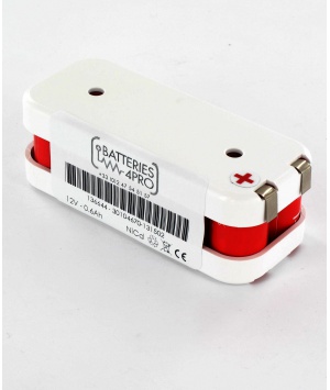 Batterie NiCd 12V 600mAH type 10VE2/3A600 sous Flasques Arts (136644)