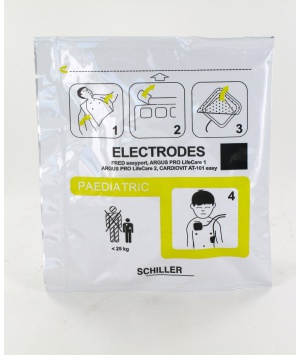 Électrodes Pédiatrique Schiller pour FRED EASYPORT, Argus Pro, 2.155062 Électrodes Pédiatrique Schiller pour FRED EASYPORT, Argus Pro, 2.155062