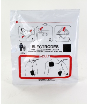 Montar los electrodos pediátricos Schiller para FRED easyport, Argus Pro, 2.155062