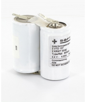 Batterie Saft 2.4V 4Ah 2KRMT 33/62 BAES VK8S41 (800818)
