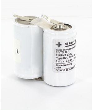 Batterie Saft 2.4V 4Ah 2KRMT 33/62 BAES VK8S41