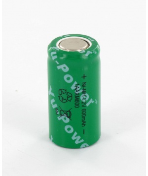 Accu Yuasa 2/3AA 1.2V 600mAh NiMh 1AAXM600