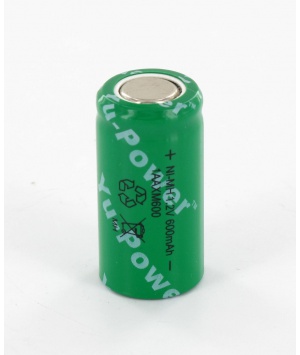 Elément Ni-Mh 1.2V 600mAh 2/3AA Yuasa (1AAXM600)