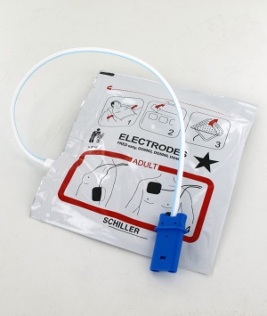 Électrodes Adult Schiller pour FRED EASY, DG6002, DG5000, DG4000 Électrodes Adult Schiller pour FRED EASY, DG6002, DG5000, DG4000