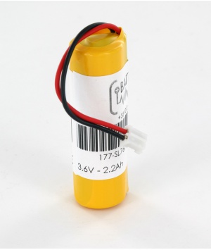 Pile lithium 3.6V SL760/s + connecteur Testo 177-SL760 (TESTOSL760)