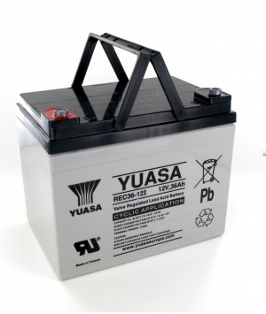 Batterie Plomb 12V 36Ah Yuasa (196X130X169) (REC36-12) 