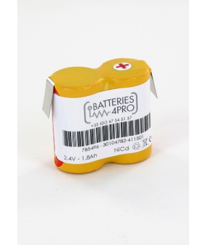 Batterie 2.4V 2 VRECs 1800 Cote cote