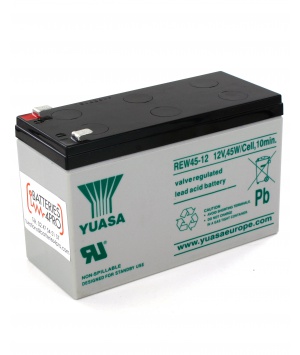Batterie plomb 12V 8Ah (151x64x97.5) Yuasa (REW45-12L)