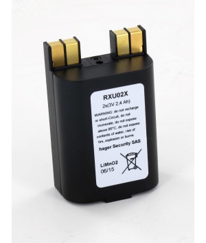 Block no RXU02X of origin 2 x 3V 2.4Ah Lithium for SH630AX, SH640AX