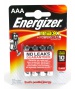 4 Piles 1.5V LR03 AAA Alcaline Energizer Max