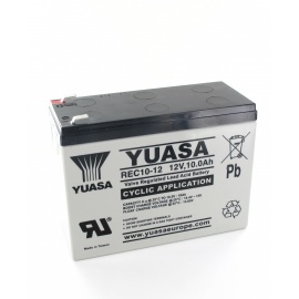Battery lead Yuasa 12V 10Ah REC10-12 application cyclic