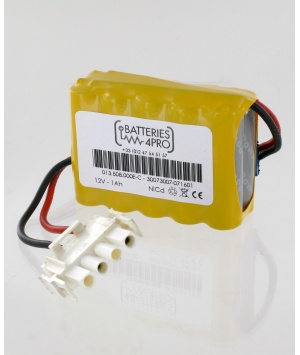 Batería 12V 1Ah NiCd tipo 013.508.000E para puerta automática