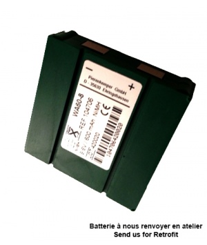 Reconditionnement Batterie 9.6V 750mAh pour SPORECUP PRO4, EMP2