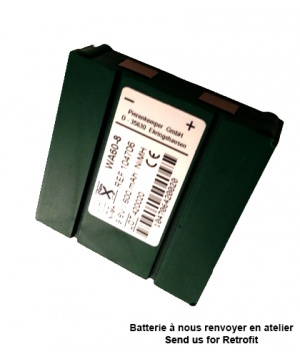 Riconfezionamento batteria 9.6 v 750mAh per SPORECUP PRO4, EMP2