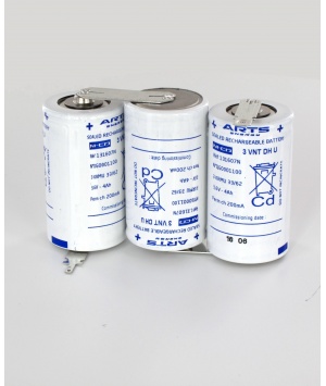 Batterie ARTS (SAFT) 3.6V 4Ah 3VTD Cote cote 131607