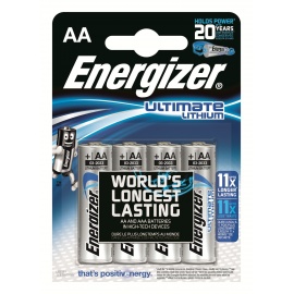Blister 4 Piles Lithium 1.5V AA Energizer Energizer (L91-4) (ENE26243)