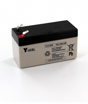 Batterie Plomb Yuasa 12V 1.2A Y1.2-12FR taille réduite
