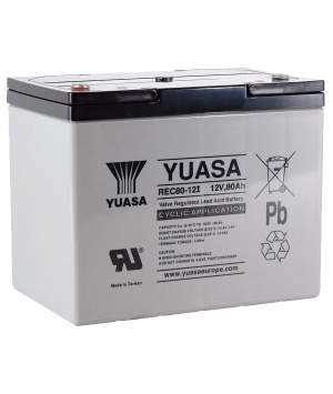 Batterie Plomb Yuasa 12V 80Ah REC80-12I