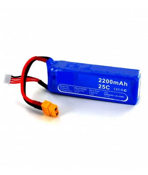 Battery 11.1V Li-Po 25 c for Drone DJI Phantom 1, FC40