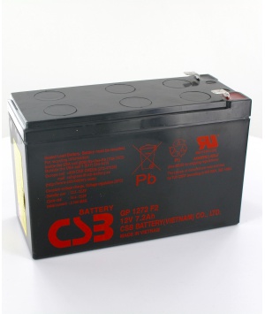 Battery CSB GP1272 7.2Ah 12V lead standard pods