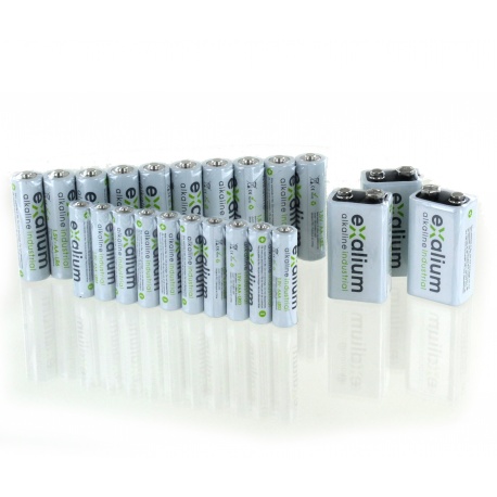 Pack batteries AA LR6 + x 10 AAA LR3 + x 10 x 3 6LR61 9V EXALIUM