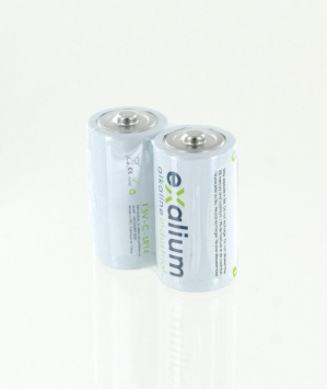 2 batteries LR14 C 1.5V alkaline EXALIUM