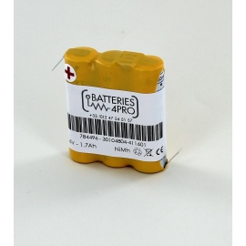 Batterie Saft 3.6V 1700mAh 3VHAA Cote cote + cosses HBG