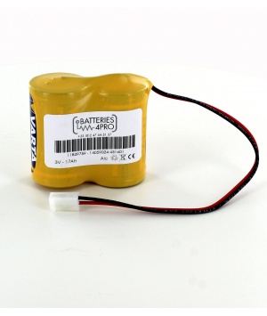 Pile 3V 18Ah compatible Alarme Cooper Security I-ON40, 760ES
