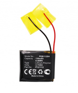 Battery 3.7V Li-Po for Smartwatch PEBBLE E-Paper type P121112