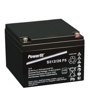 Powerfit lead 12V 26Ah battery Powerfit lead 12V 26Ah battery