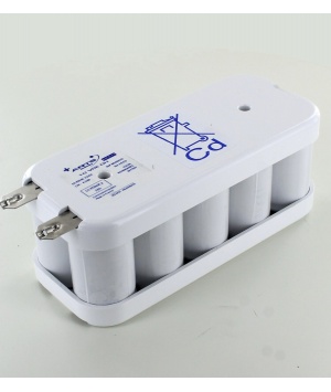 Batterie Ni-Cd 12V 4.5Ah 10VREDH4500 Flasques Arts (804607)