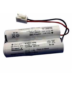 Battery 4.8V 1.6Ah NiCd 802218 for security lighting Luminox 10780 Battery 4.8V 1.6Ah NiCd 802218 for security lighting Luminox 10780