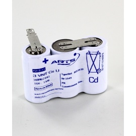 Batterie saft 3VNTCs 3.6V 1.6Ah cote cote